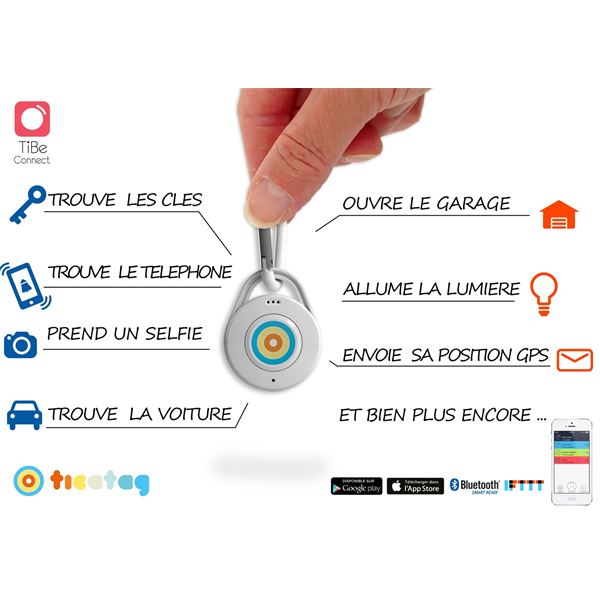 Porte-clés Connecté Ticatag Tibe Connect