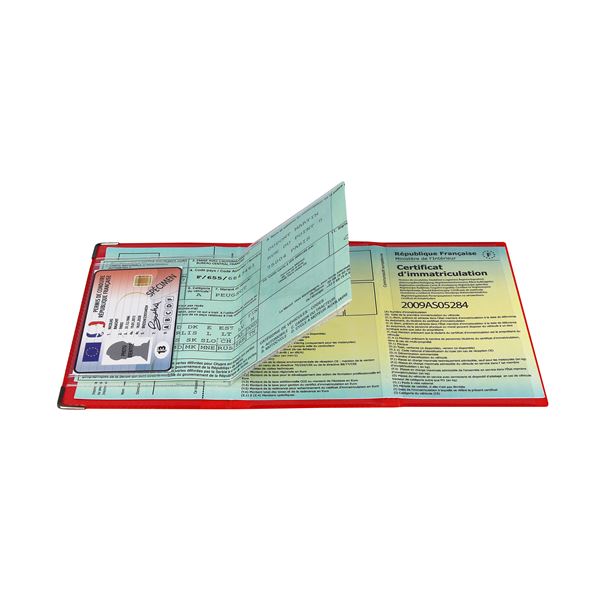 Porte-carte grise et permis de conduire personnalisable