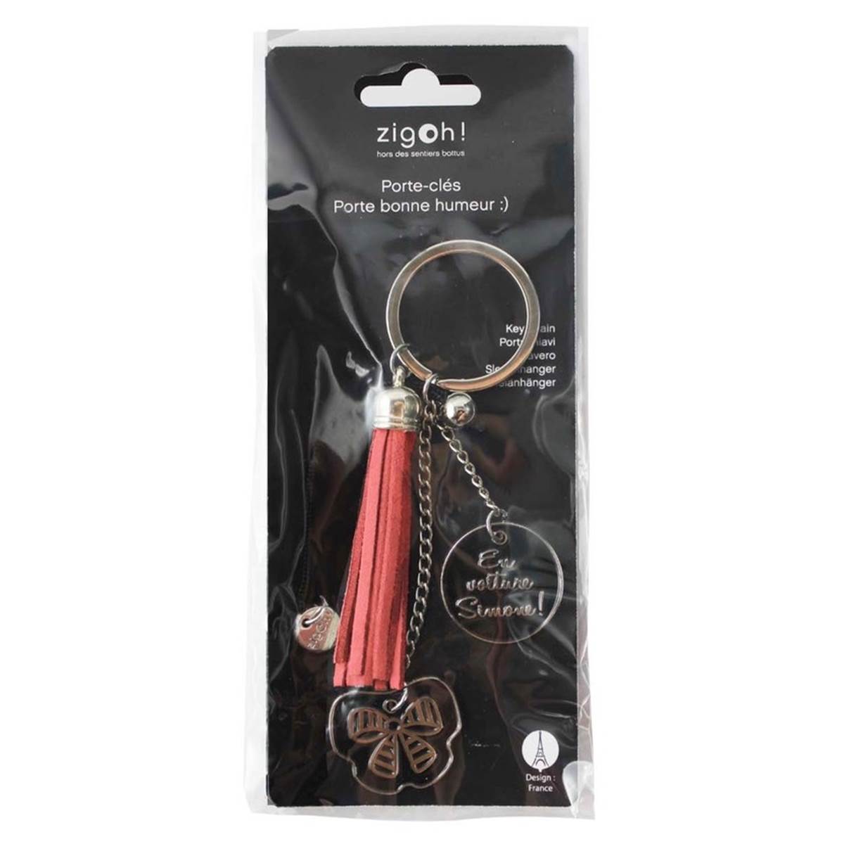Porte-clés À Pendants Zigoh En Voiture Simone