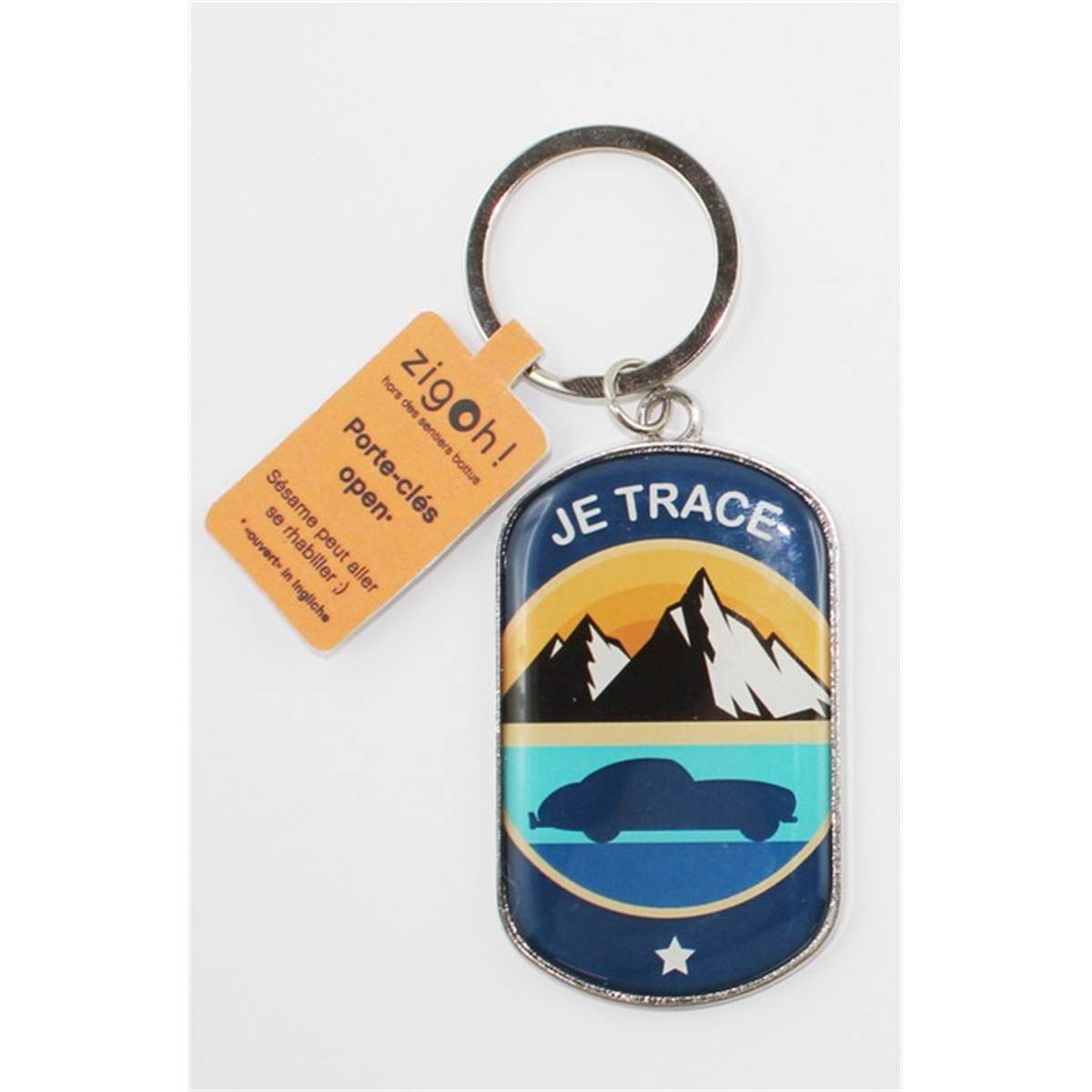 Porte-clés Zigoh Je Trace La Route