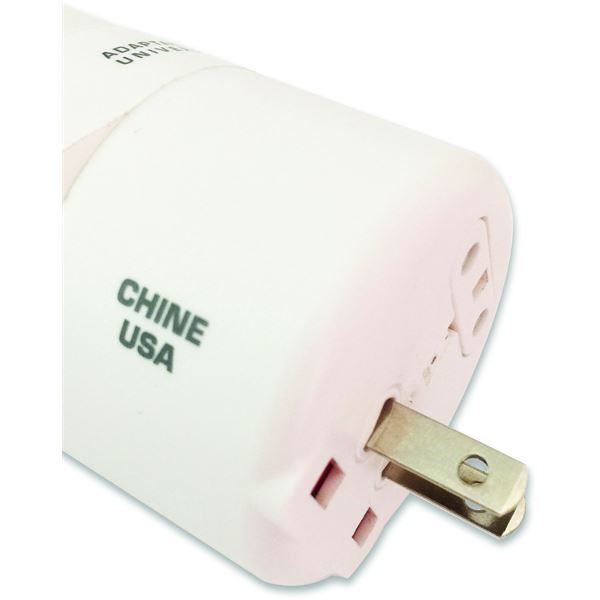 Adaptateur de voyage universel compact 150 pays avec port USB charge rapide 2,1A