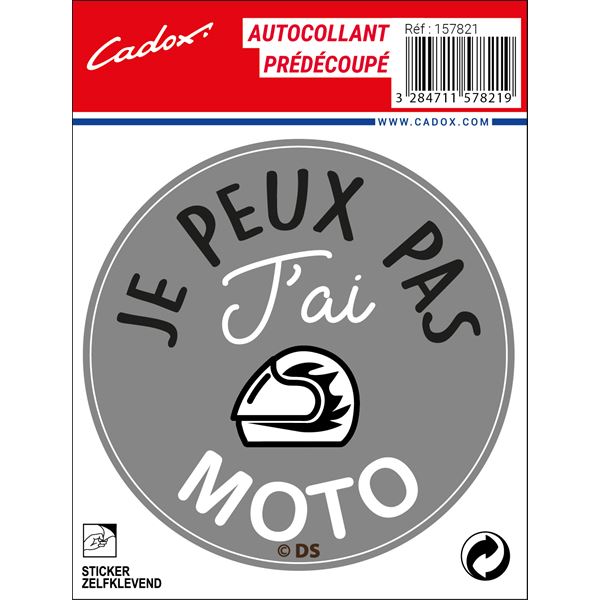 ADHESIF JE PEUX PAS J'AI MOTO