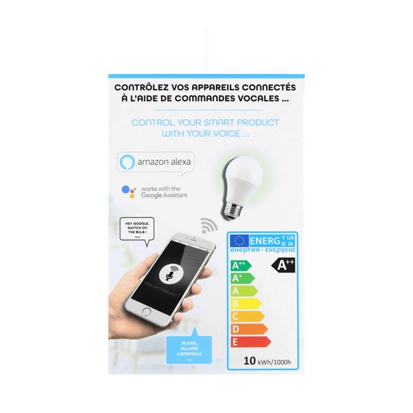 Ampoule LED blanche connectée 800 lm - TNB