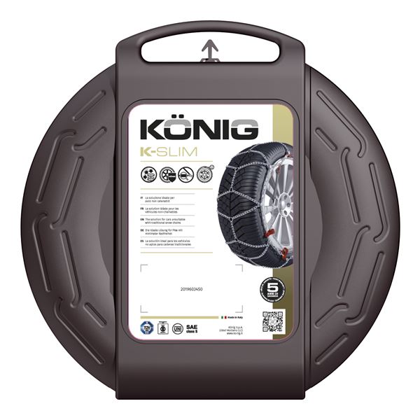 2 Chaînes neige König K-SLIM N° 90