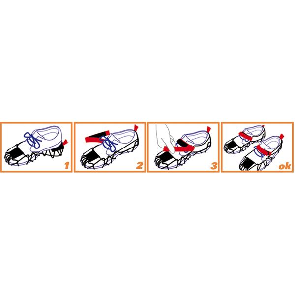 Sur-chaussures antidérapantes EzyShoes taille XL (44 à 47)