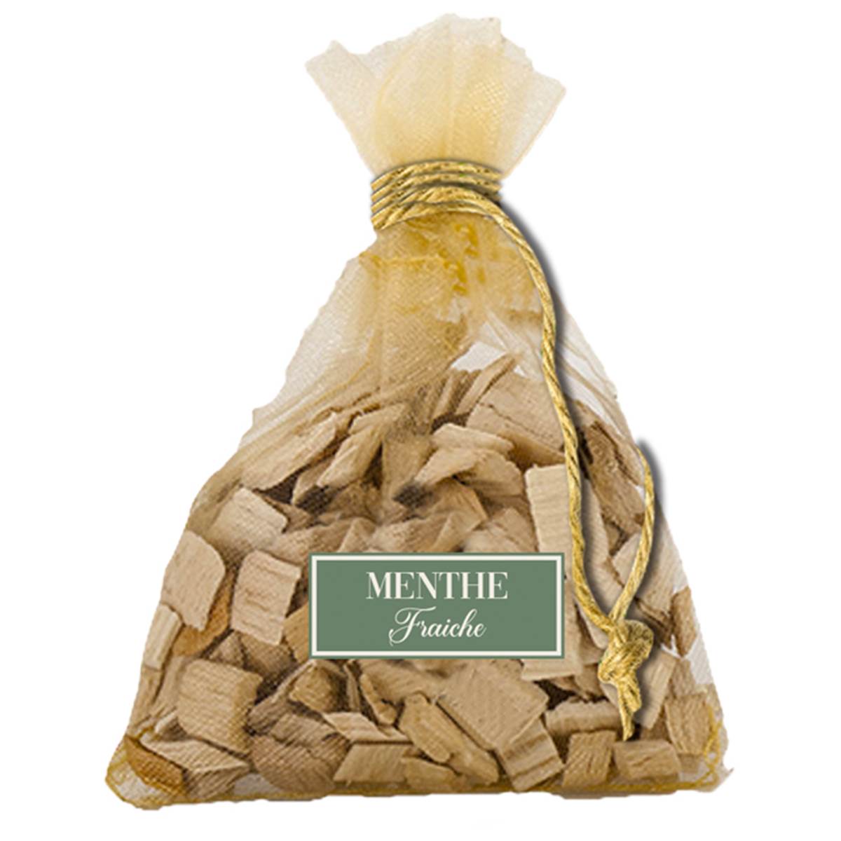Sachet Avec Copeaux De Bois Parfum Menthe