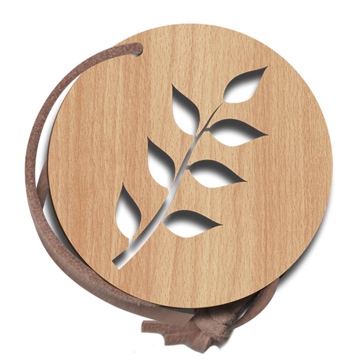 Objet En Bois Imprégné Au Parfum De Menthe, Décor Découpé