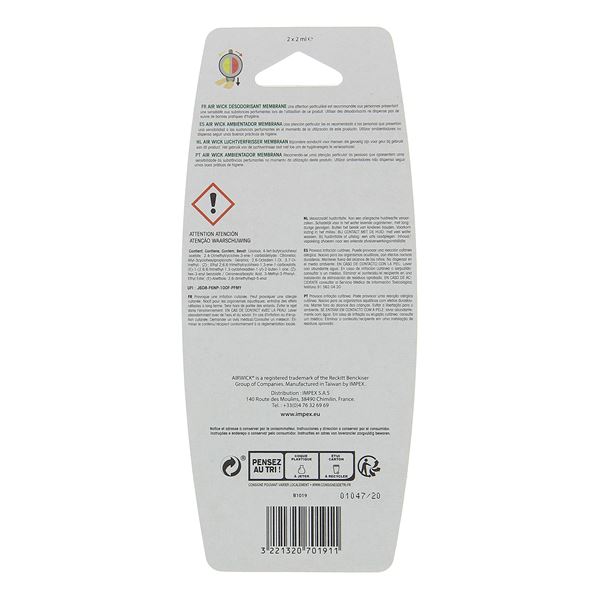 Désodorisant voiture diffuseur duo vanille / cocktail fruités Air Wick