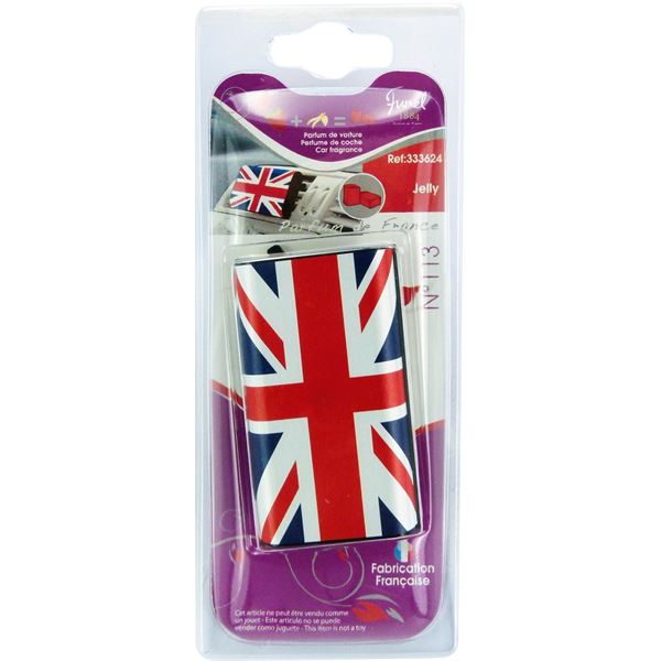 Désodorisant drapeau britannique parfum vanille/fraise Funel