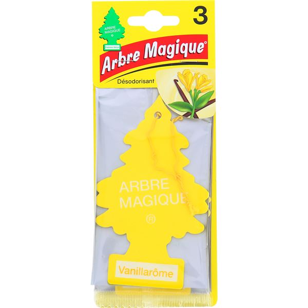 3 Désodorisants Arbre Magique Vanille