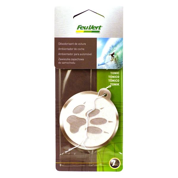 Désodorisant plaquette Feu Vert senteur tonic