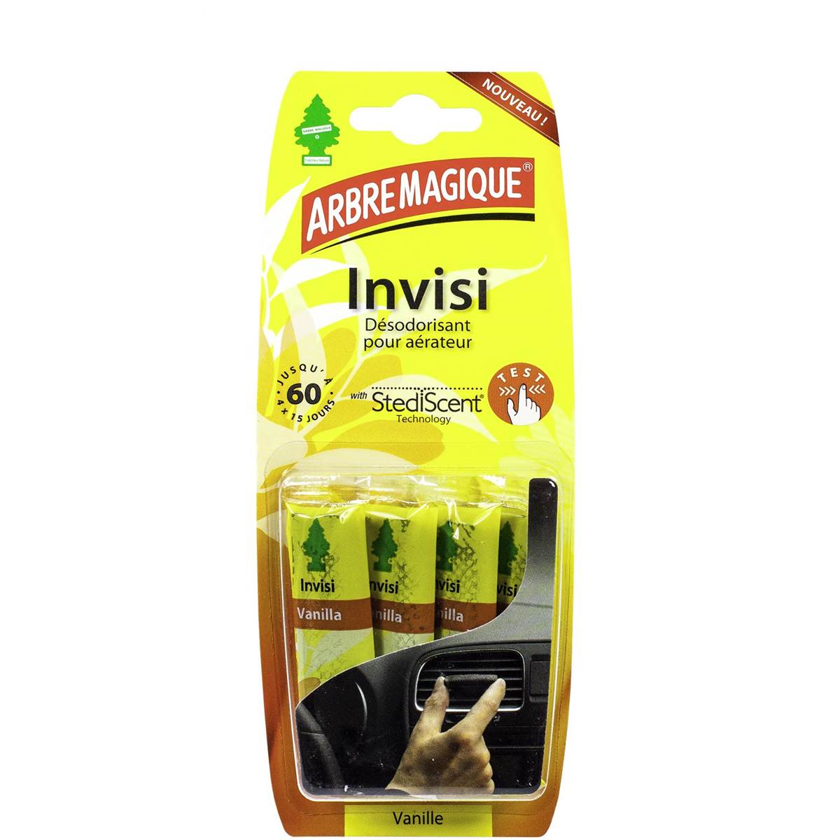 Désodorisant Arbre Magique® Invisi X4 Vanille