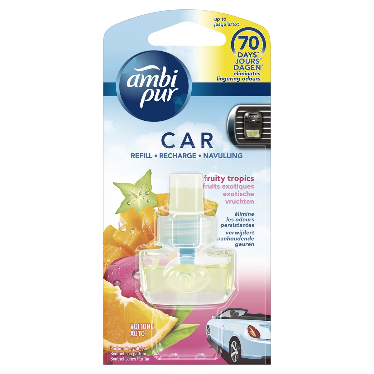 Recharge Pour Désodorisant Ambipur Senteur Fruits Exotiques