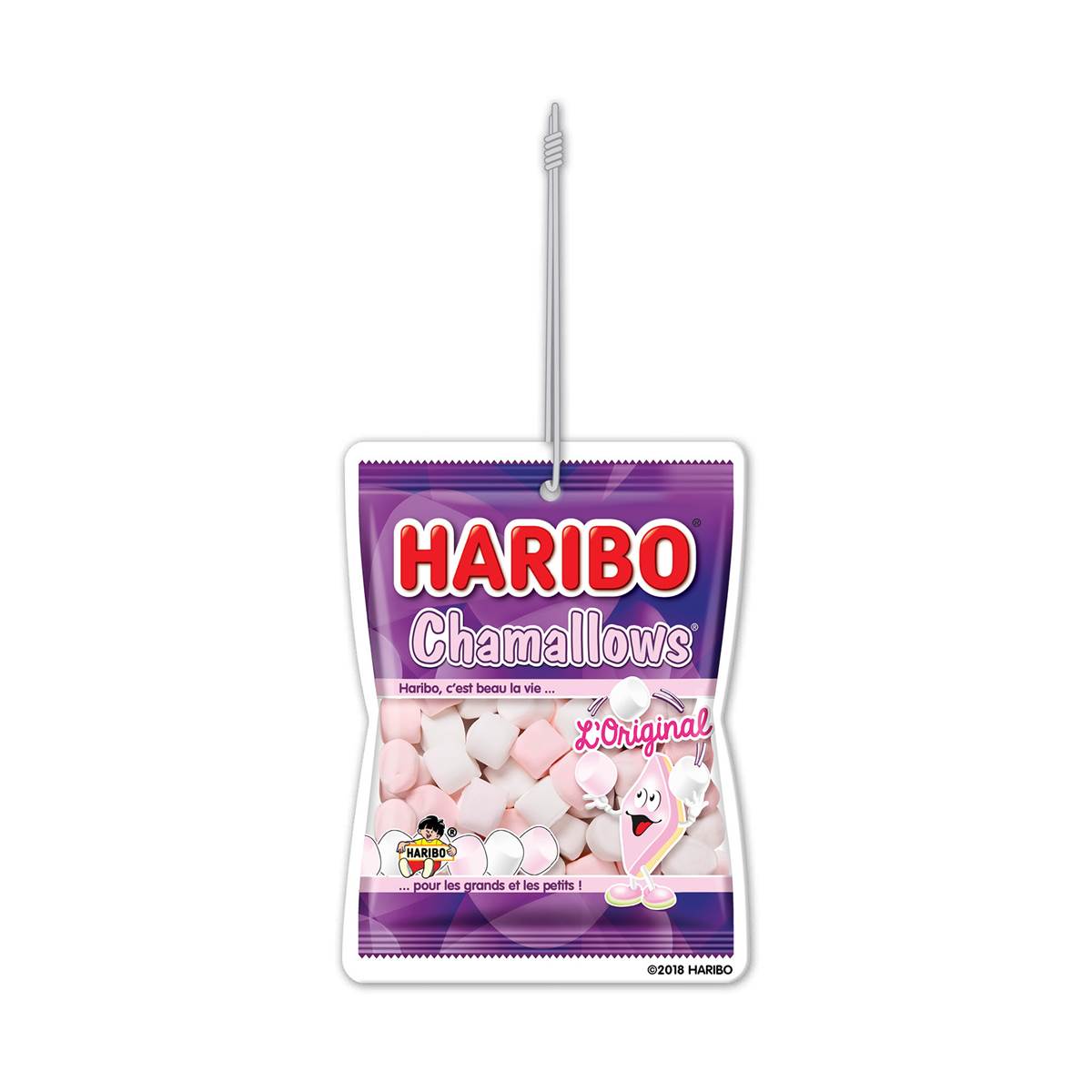 Désodorisant Voiture Carte Parfumée Haribo Chamallows