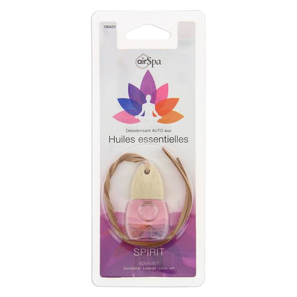 Désodorisant à base d'huiles essentielles Air Spa flacon Senteur Spirit