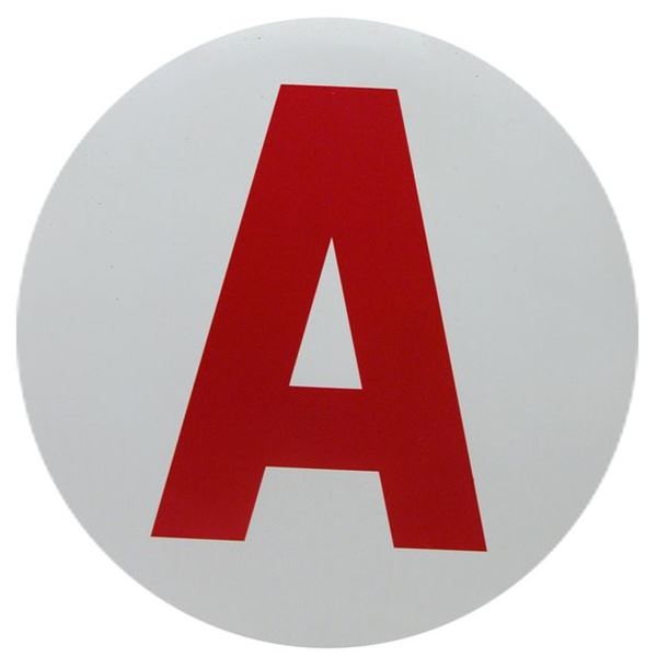 Disque conduite accompagnée (ACC) et disque A rouge (permis B