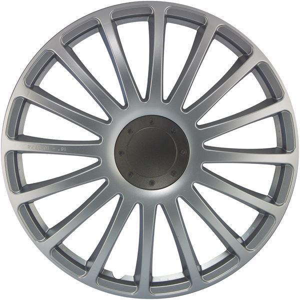 1 enjoliveur en ABS, design bâtons silver