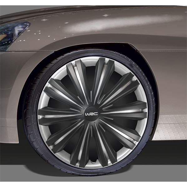 4 Enjoliveurs WRC 16" bicolore