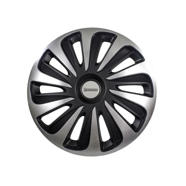 4 Enjoliveurs MICHELIN 15 pouces NVS 3D Black Edition