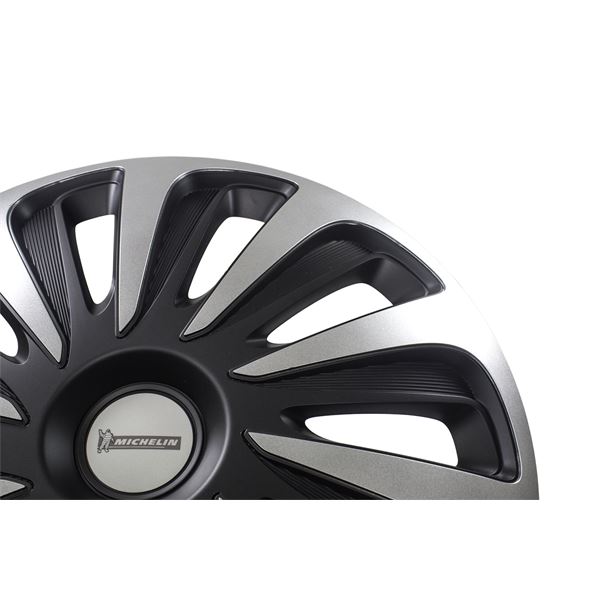 4 Enjoliveurs MICHELIN 15 pouces NVS 3D Black Edition