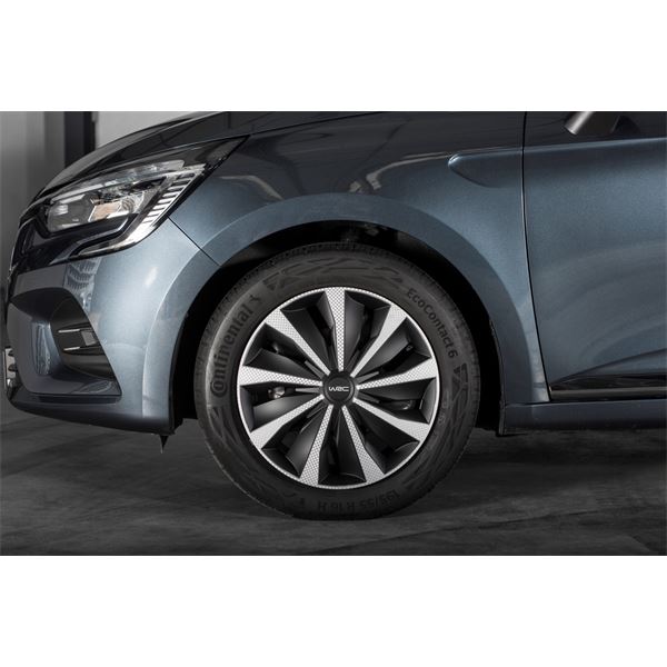 4 enjoliveurs 16 pouces carbone WRC