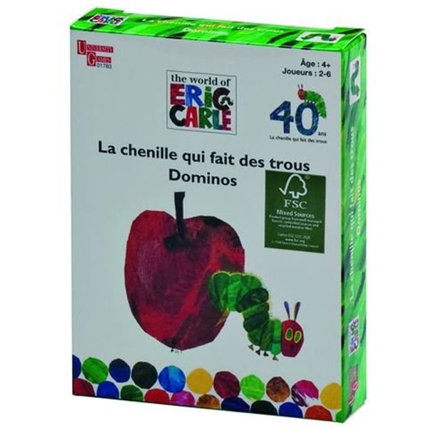 Jeu de voyage Dominos La chenille qui fait des trous