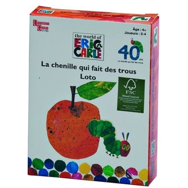 Jeu de voyage Loto La chenille qui fait des trous
