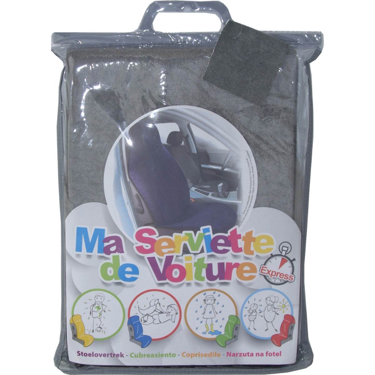 Couvre Siège Serviette Gris Gti Sodifac