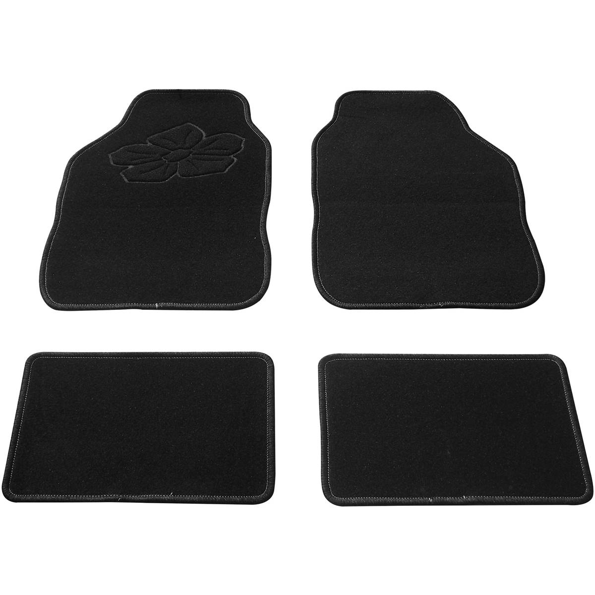 Tapis (4 pièces) Moquette Fleurs