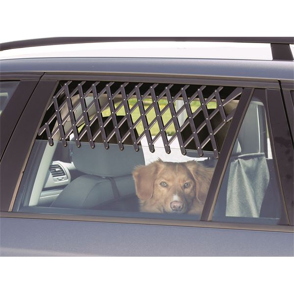 Grille pour chiens Dog Guard, Grille de séparation pour chiens avec filet  en nylon, Grille de protection pour voiture noire, taille 2 - 910x180mm, Grille pare-chien, Transport
