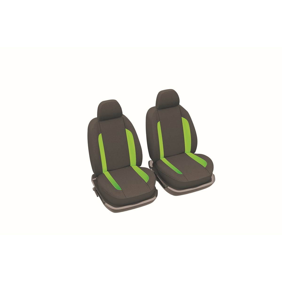 Jeu De 2 Housses De Siège Universelles Avant Fluo Vert