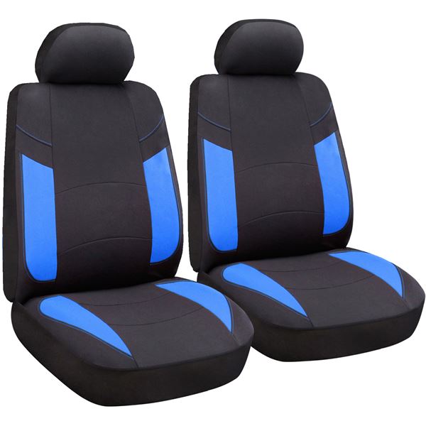 Housses de siège voiture universelles Bristol Bleu pour sièges avant - Feu  Vert