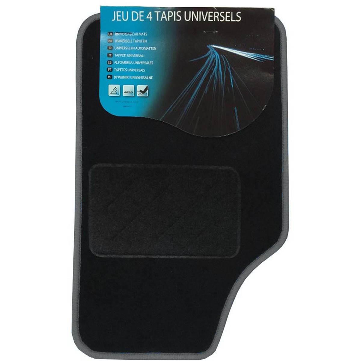 Tapis Moquette Universel Prems Gris X4