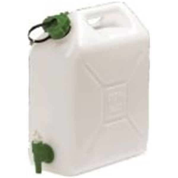 Jerrican d'eau alimentaire 20L naturel/vert avec robinet EDA