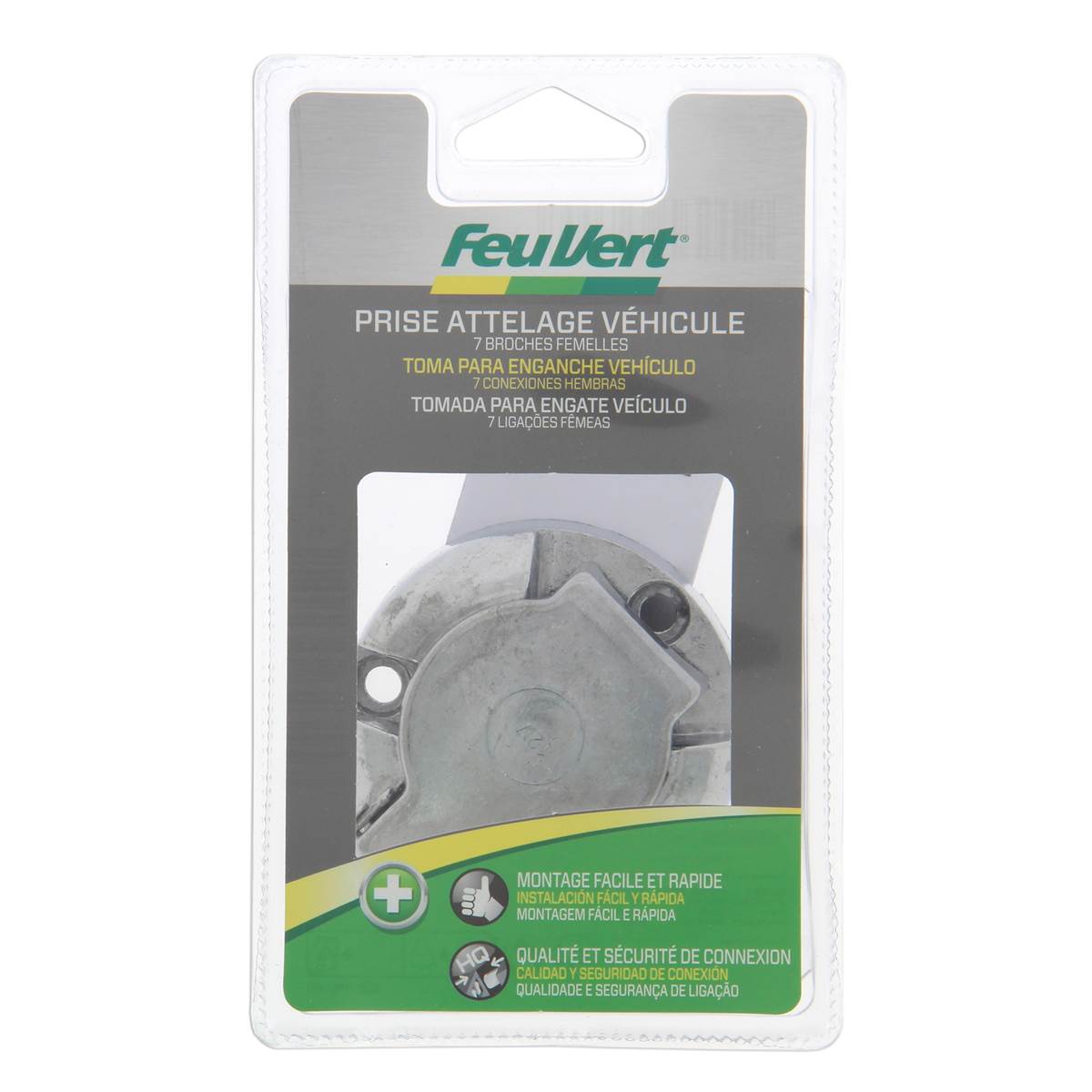 Prise Attelage 7 Broches Métalliques Feu Vert