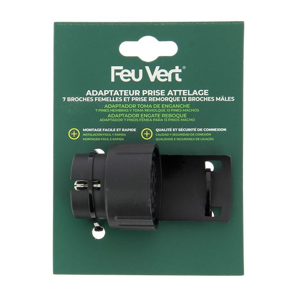 Adaptateur attelage Feu Vert 7 broches en 13 broches