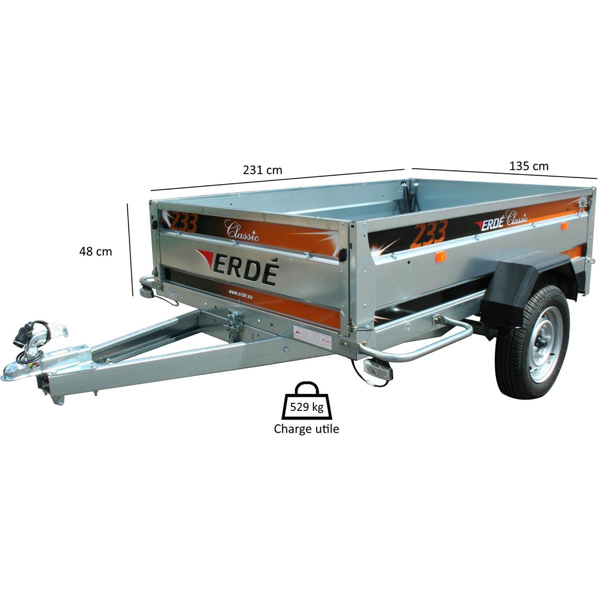 Remorque Erdé 233