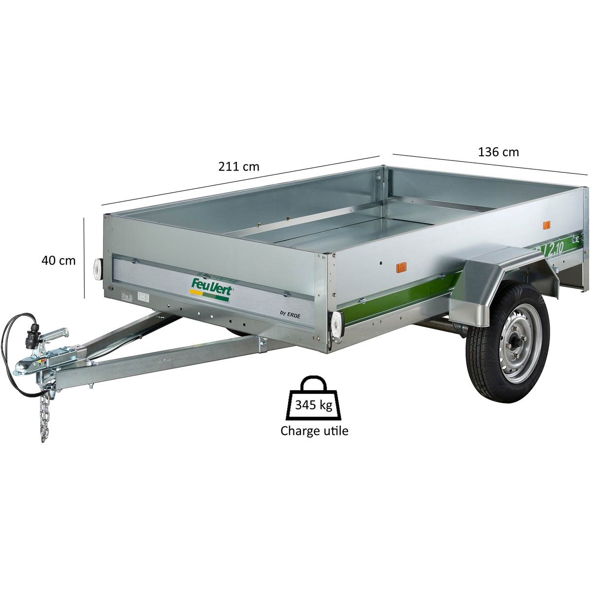 Remorque Feu Vert Bj2.10