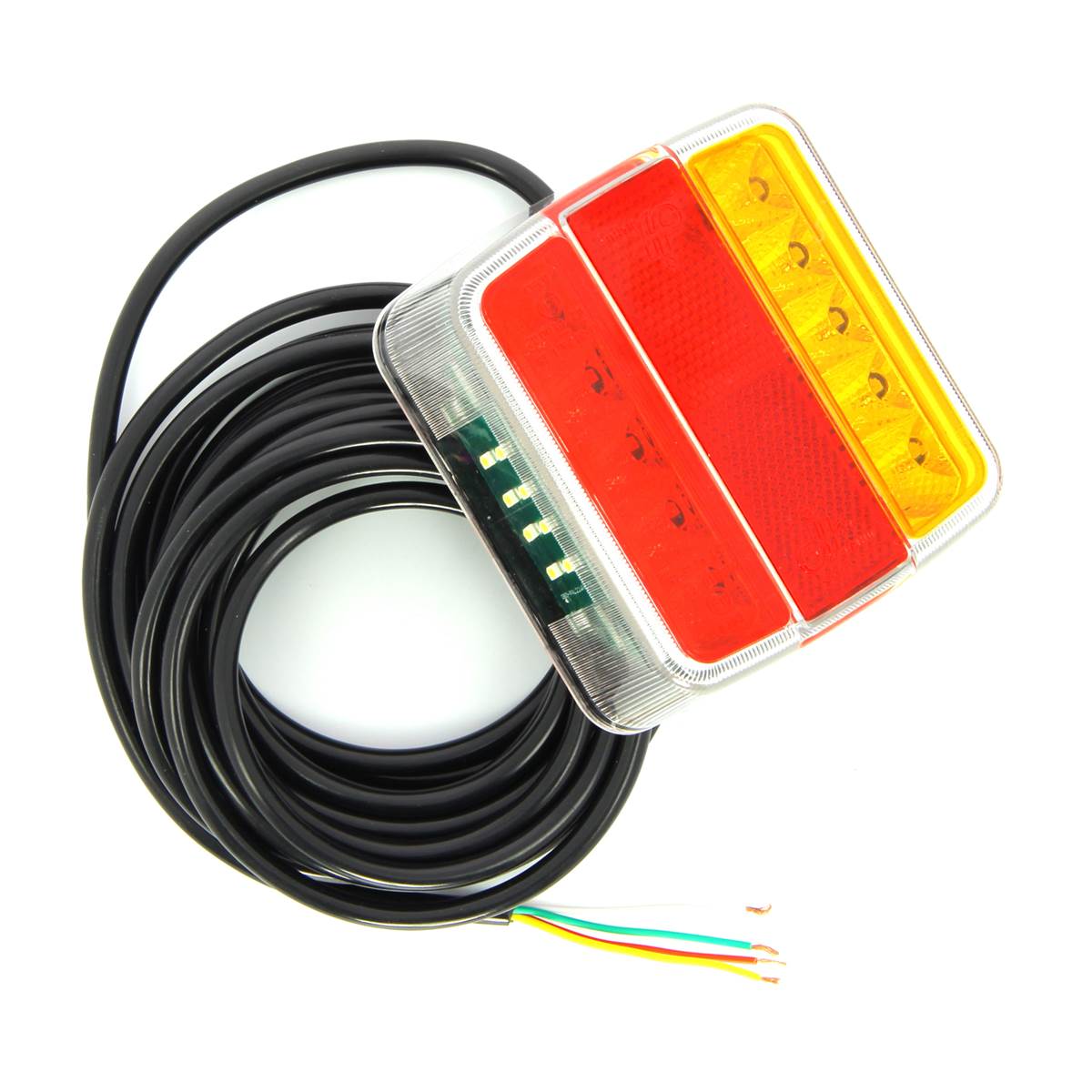 2 Feux Leds 4 Fonctions Avec Faisceau Feu Vert