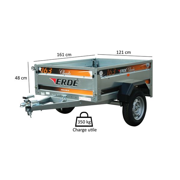 Remorque ERDE 163 classic