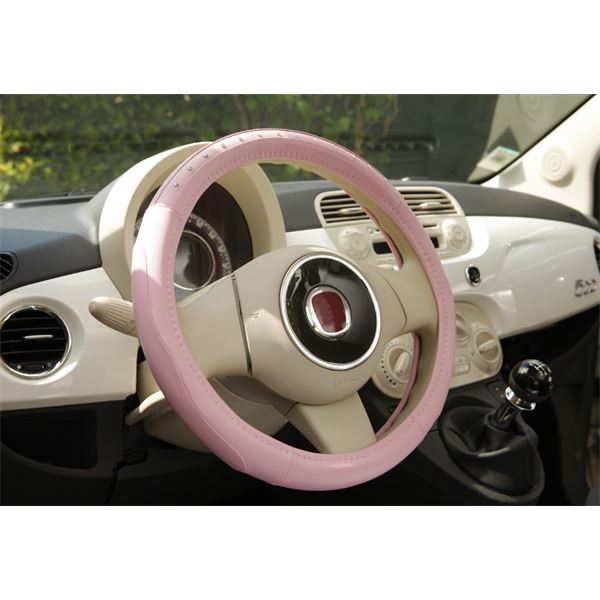 Couvre volant simili rose avec strass Pink Diamond