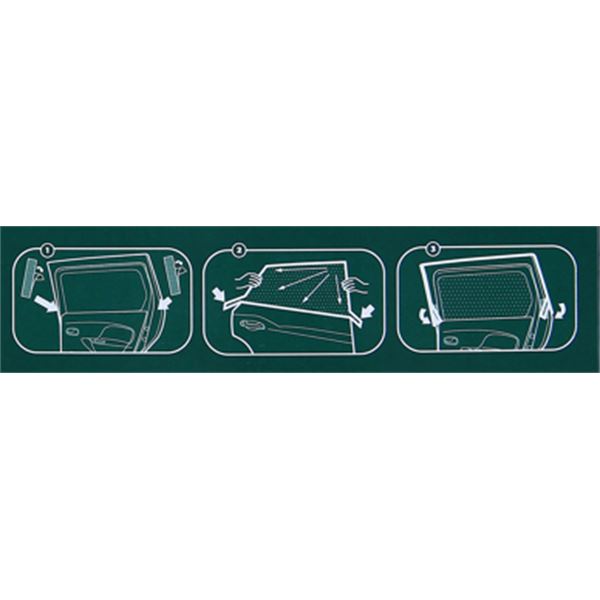 2 rideaux "chaussette" taille S FEU VERT