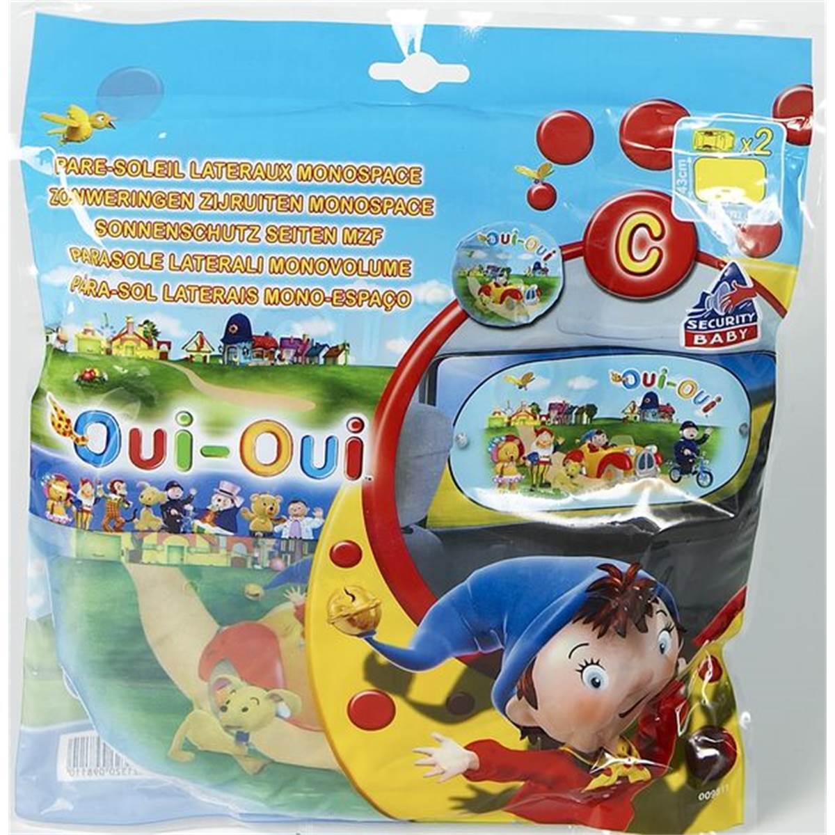 2 Rideaux Latéraux Monospace Oui-oui 67x43 Cm