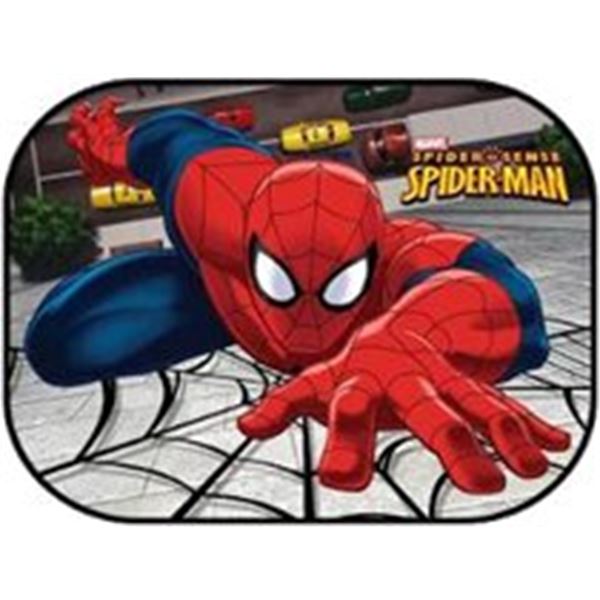 2 rideaux pare-soleil latéraux carrés Spiderman