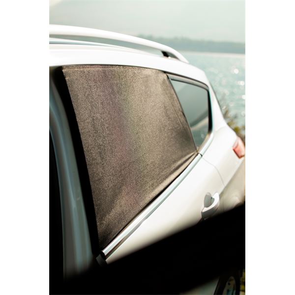 4 Pare-soleil Voiture Bébé Extensibles - Protection Vitres Avant/arrière Contre UV Et Insectes - Universel Pour SUV, Berline, Petite Voiture (Noir)