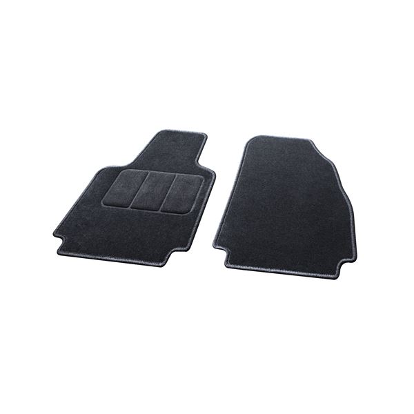 2 tapis avant universels moquette noire CONTACT