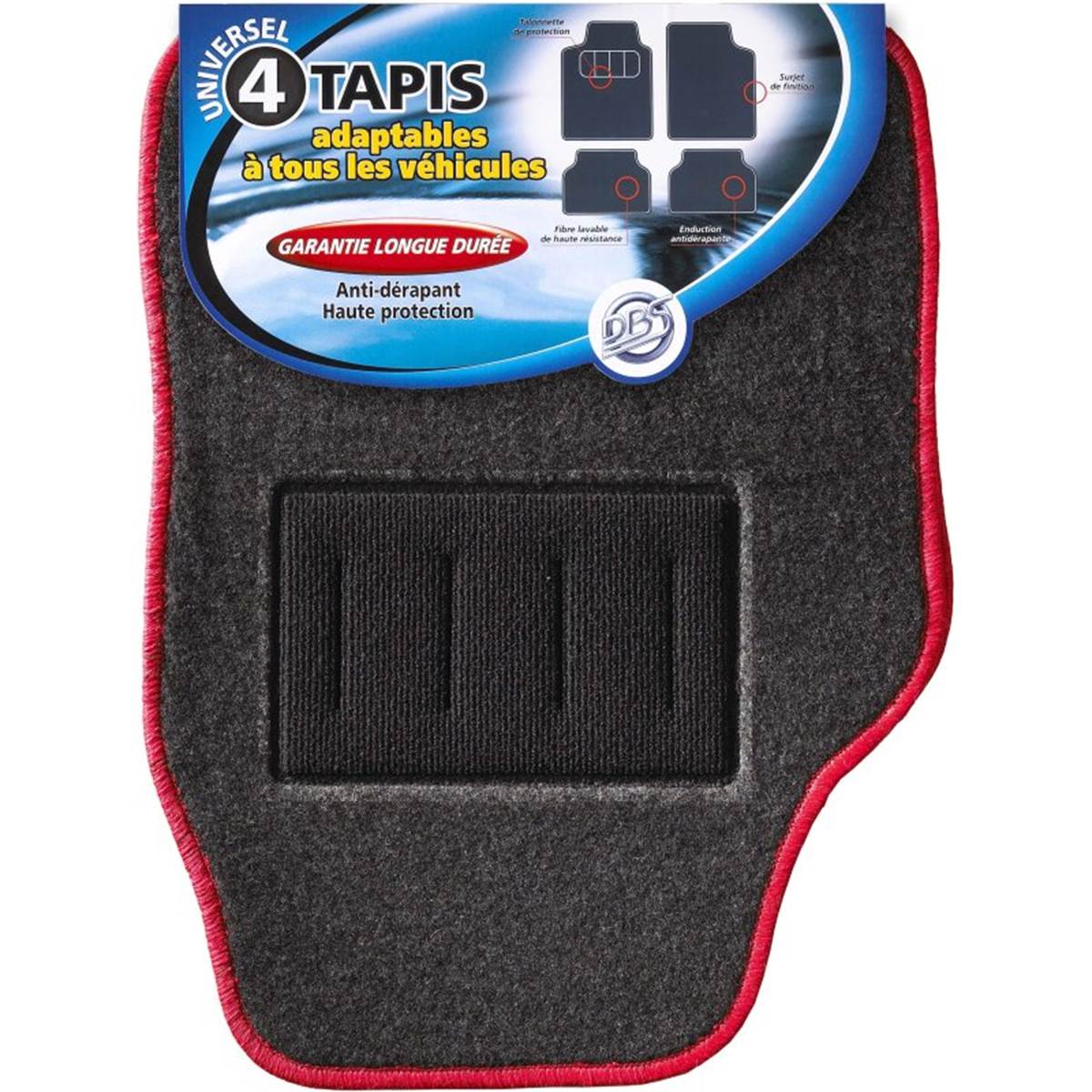 Tapis Moquette Universel Summer Rouge X4