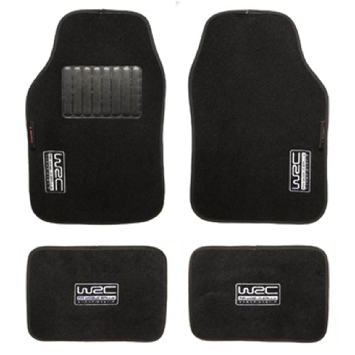 Tapis (4 pièces) Moquette Universels Noir Wrc