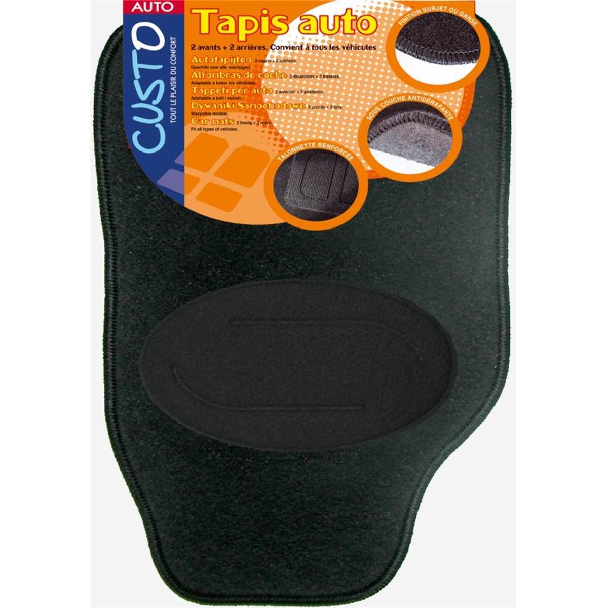 Tapis Moquette Road 4 Noir