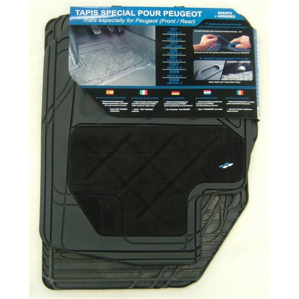 Tapis (4 pièces) Adaptable Pour Peugeot